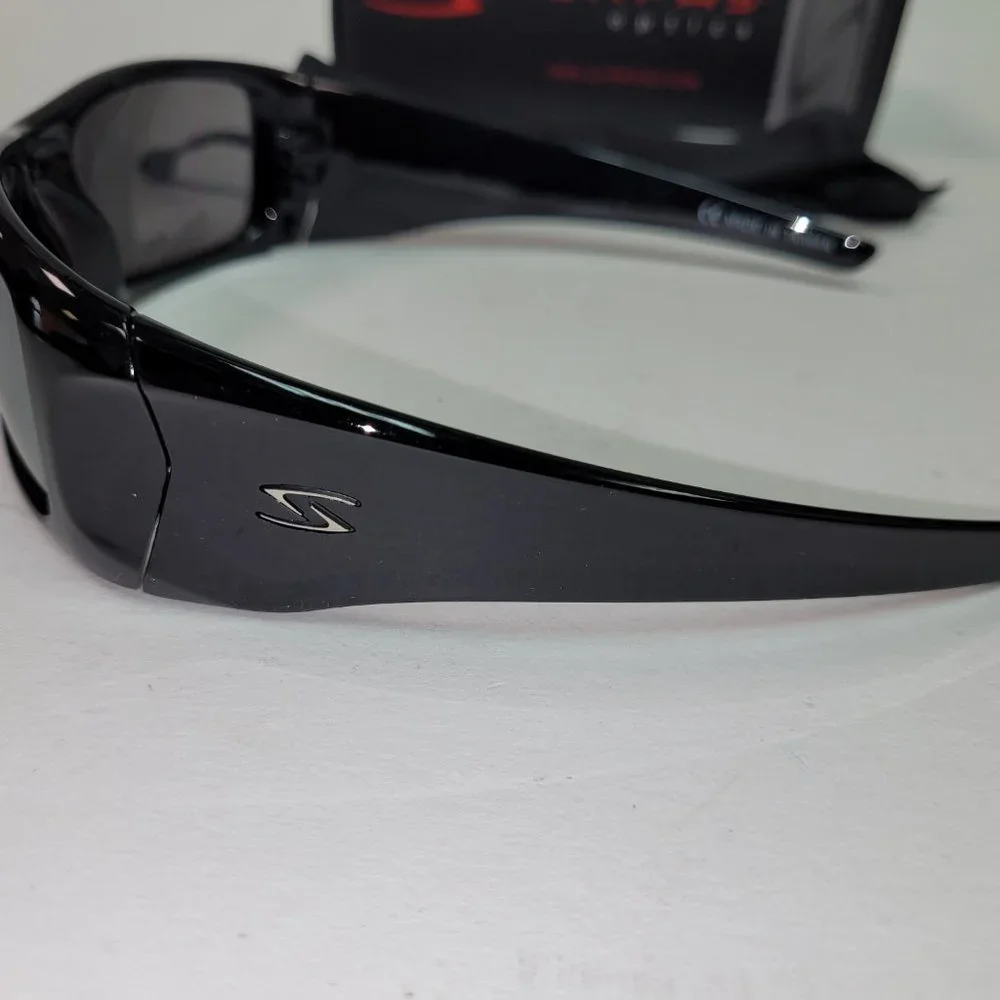 Serfas Mash Sunglasses Gloss Black With Silver Lenses #5011 Retail $50 - Picture 10 of 13